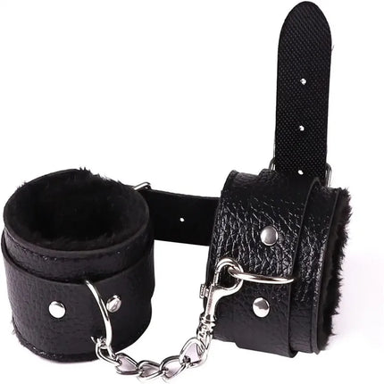 Naughty Yellow Fetish Cuffs Harness