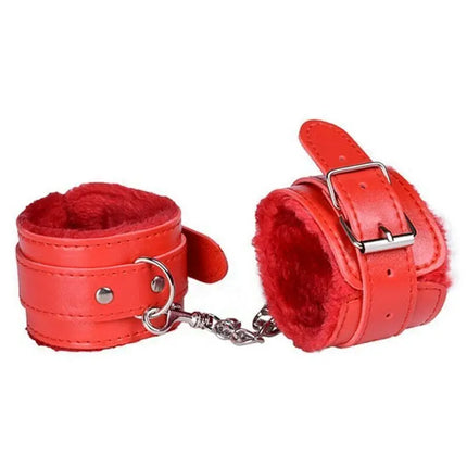 Naughty Yellow Fetish Cuffs Harness