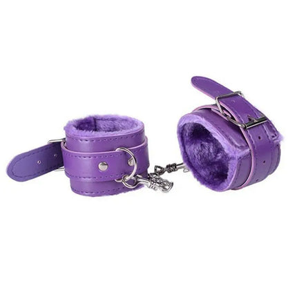 Naughty Yellow Fetish Cuffs Harness