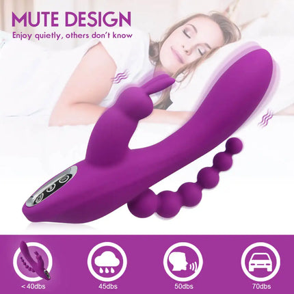 G-Spot + Anal + Clit Rabbit Vibe