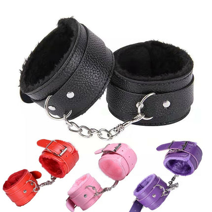 Naughty Yellow Fetish Cuffs Harness