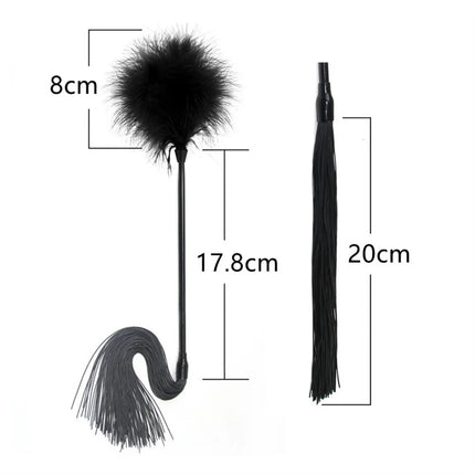 Sexy Feather Tickler Whip Set