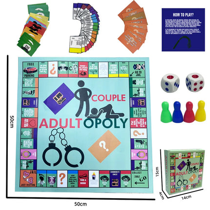 Naughty Adultopoly Sex Game Set