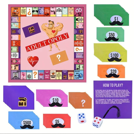 Naughty Adultopoly Sex Game Set
