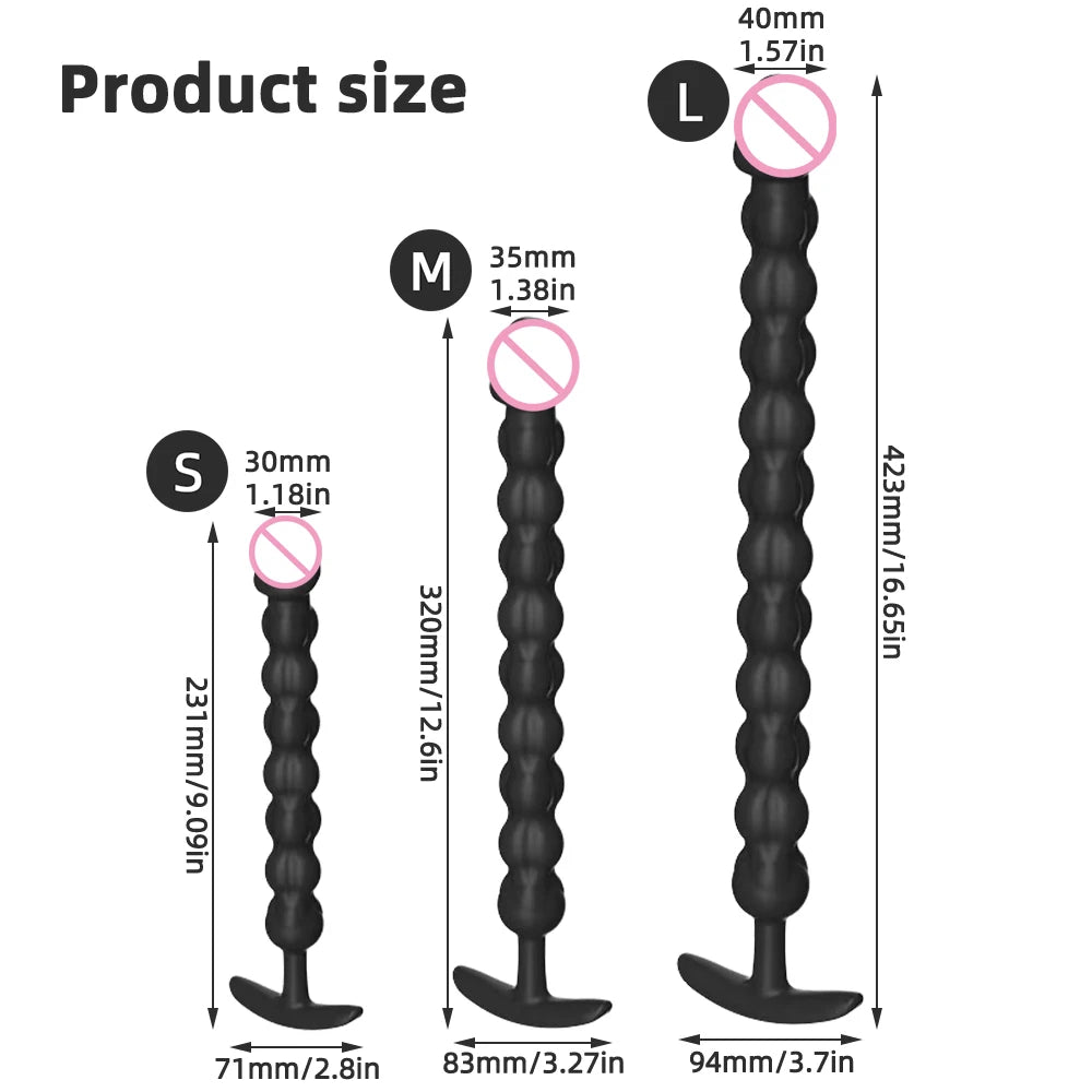 Deep Stretch Beaded Prostate Toy