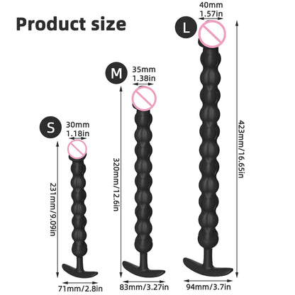 Deep Stretch Beaded Prostate Toy