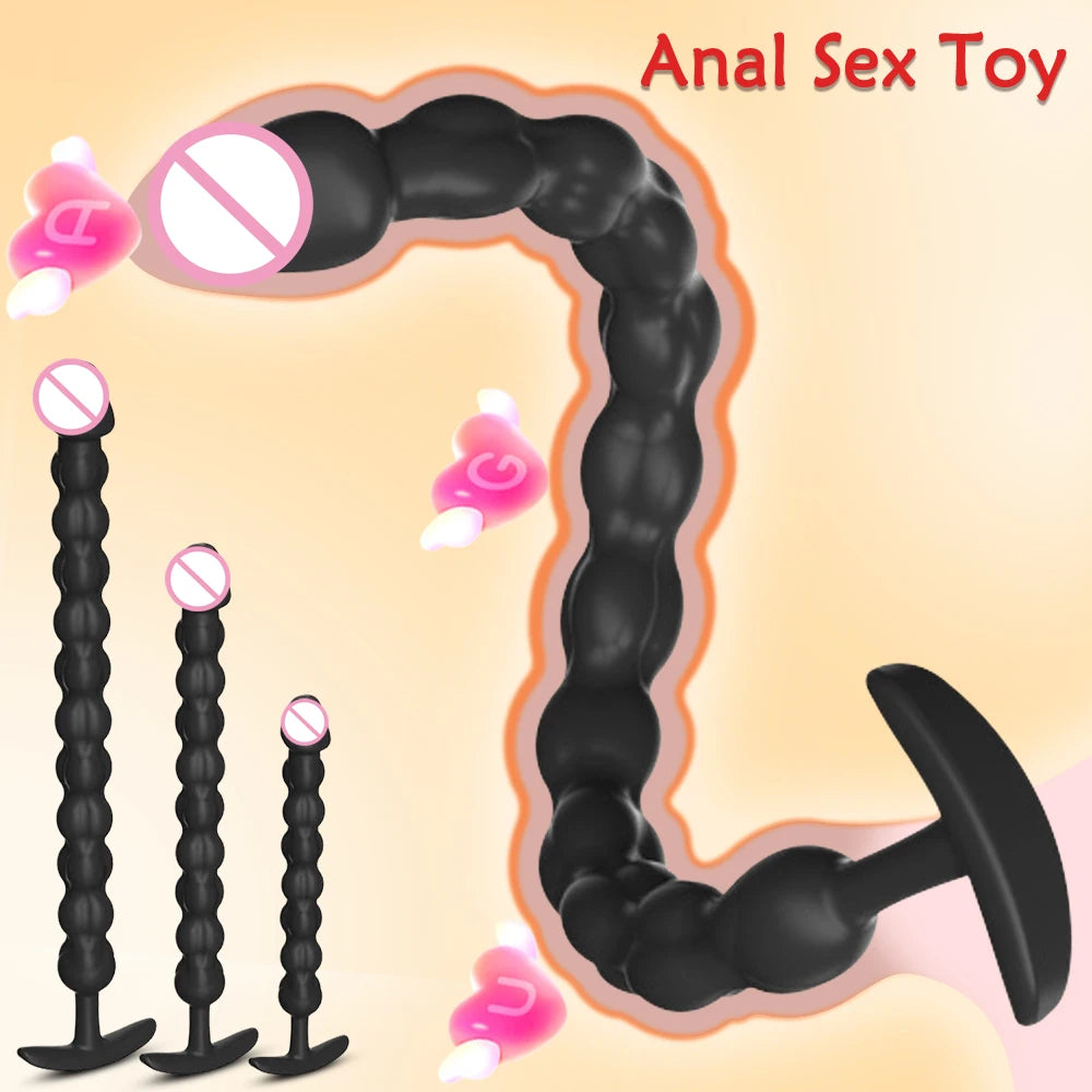 Deep Stretch Beaded Prostate Toy