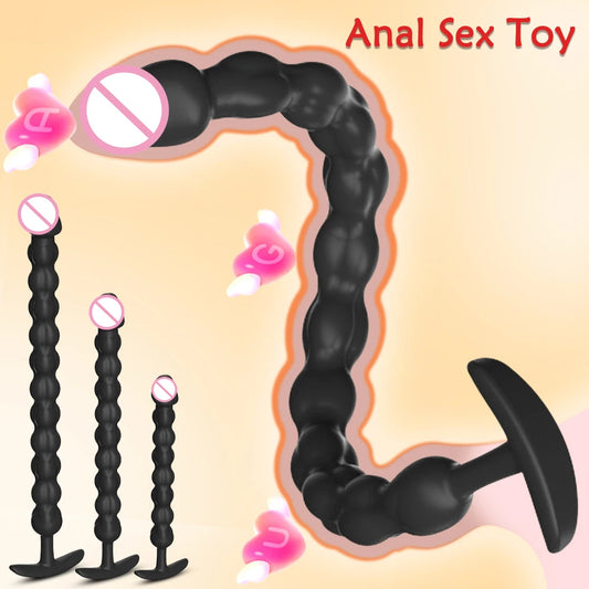 Deep Stretch Beaded Prostate Toy