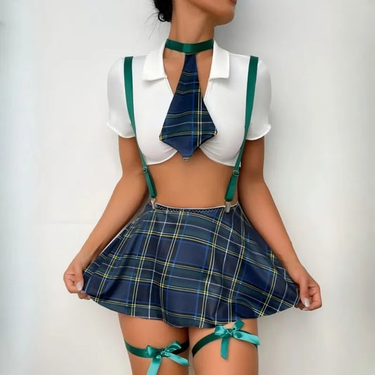 Naughty Plaid Schoolgirl Fantasy