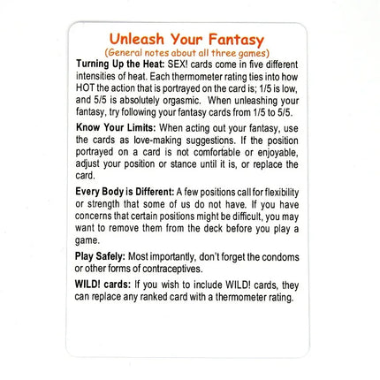 Naughty Sexual Position Card Game