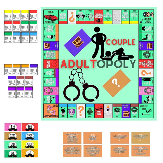 Naughty Adultopoly Sex Game Set