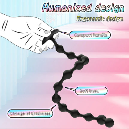 Ultra-Long Anal Beads for Depth
